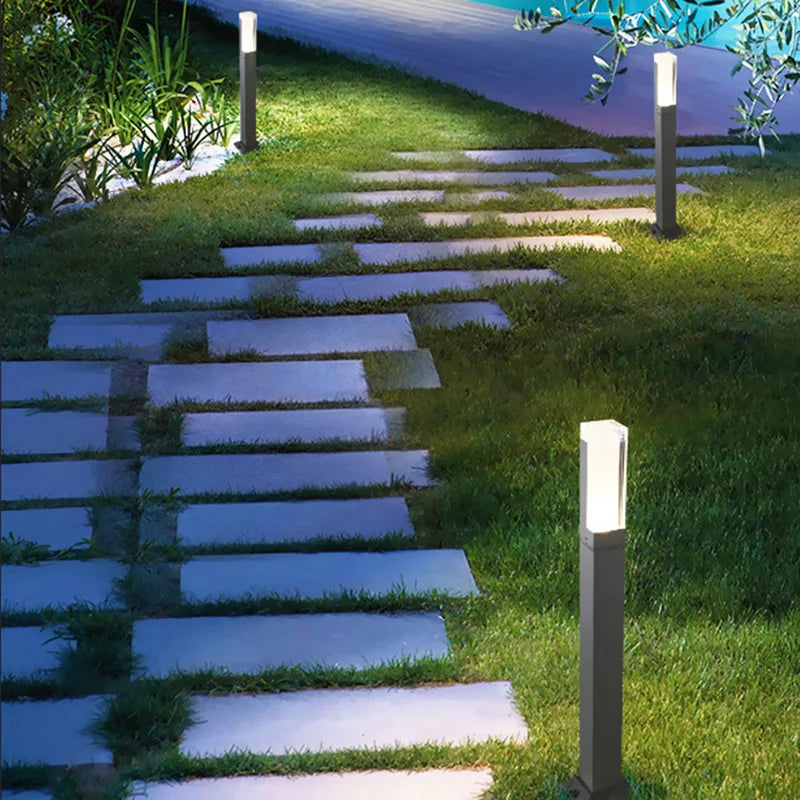 Outdoor Waterproof IP65 10W LED Lawn Lamp New Style Aluminum Pillar Garden Path Square Landscape Lawn Lights AC85-265Pillar lamp