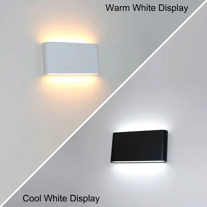 LED Wall Lamp Outdoor Waterproof IP65 Interior Wall Light 6W12W Porch Garden Lights Aluminum Bedroom Living Room Stairs Lighting