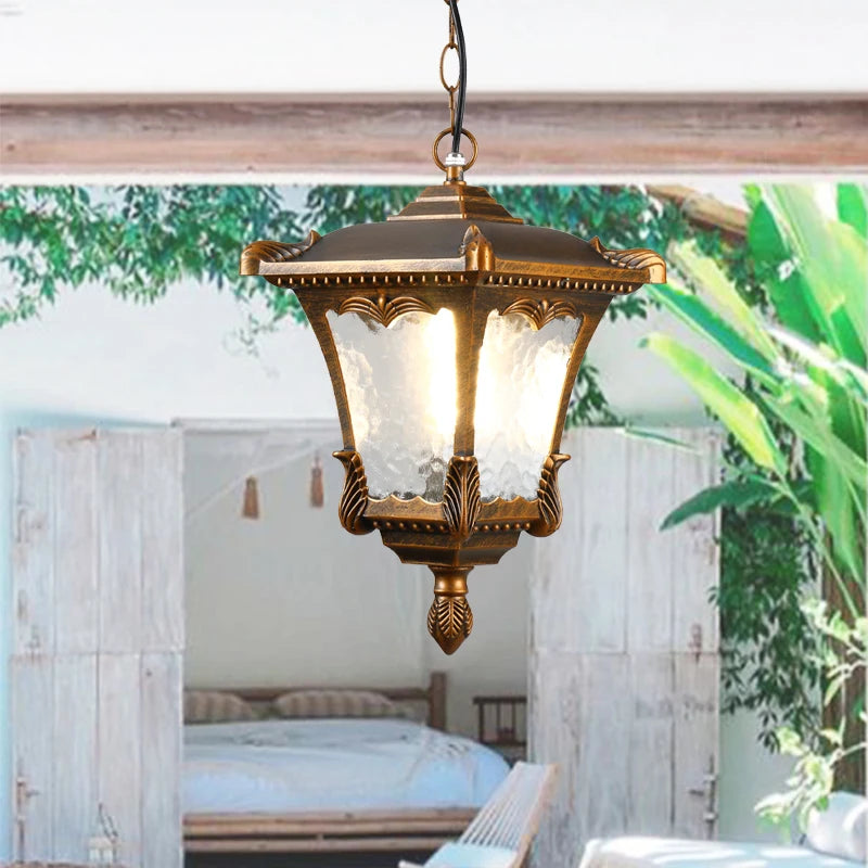 Outdoor chandelier waterproof balcony corridor courtyard garden grape arbor outdoor chandelier