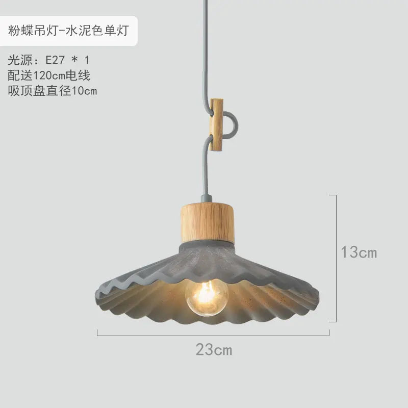 Color Nordic Simple LED Pendant Lights Fixtures Restaurant Bedroom Living Room Light Modern Cement Hanging Lamp Lighting