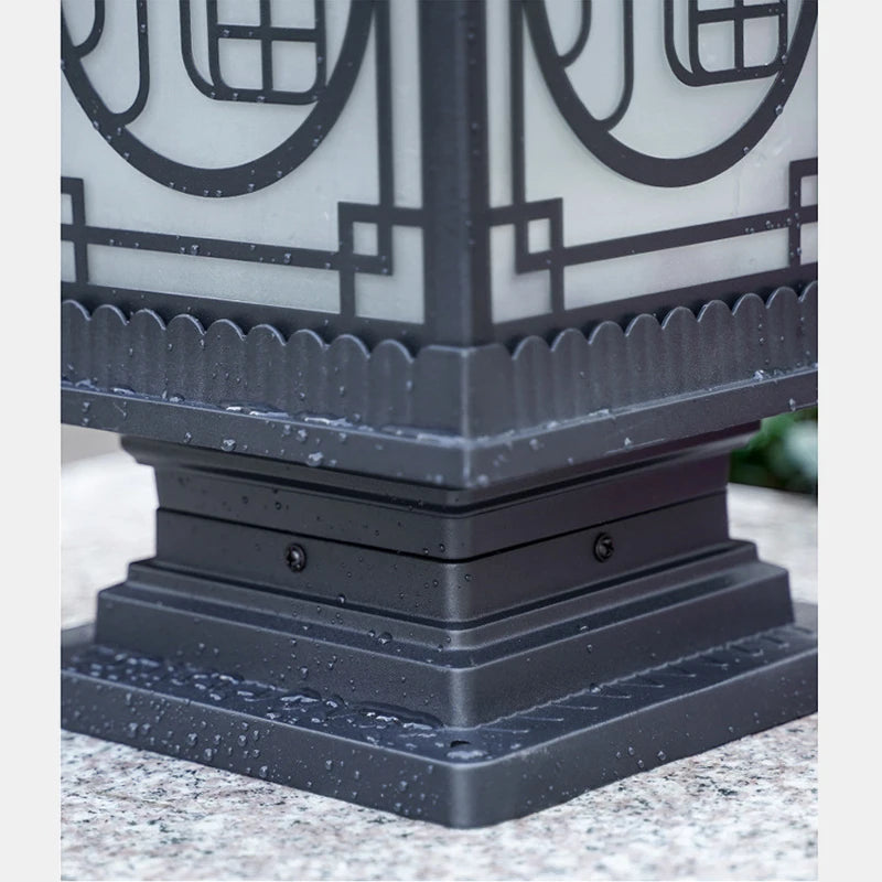 Wall Lamp Gate Outdoor Courtyard Villa Pillar New Chinese Retro Electric Outdoor Waterproof LED Pillar Lamp