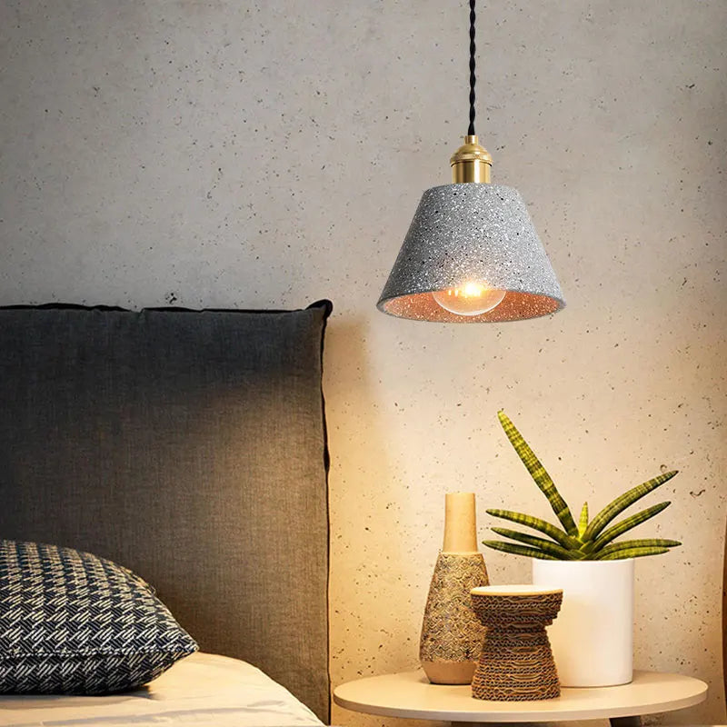 Loft Industrial Style Edison Pendant Lights Fixtures Bedroom Dinning Room Cafe Nordic Modern Cement LED Pendant Lamp