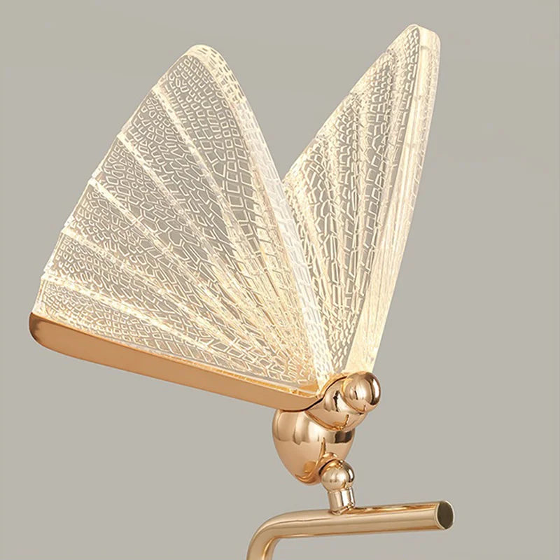 Butterfly Lampshade Night Lamps Nordic Bedside Table Lamp Luxury Light Modern Bedroom Hall Restaurant desk Lamp For Living Room