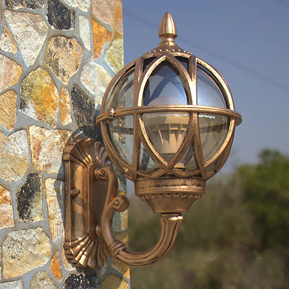 Wall Light Europe Villa Sconce Lamp E27 Outdoor Waterproof Exterior Wall Garden Doorway Pillar Goalpost Light Vintage Porch Lamp