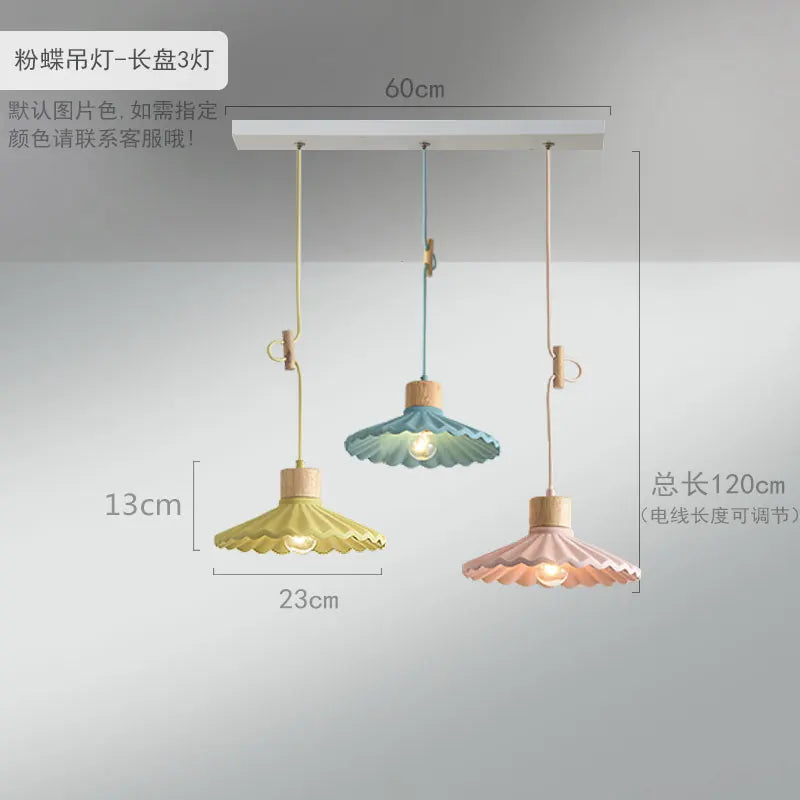 Color Nordic Simple LED Pendant Lights Fixtures Restaurant Bedroom Living Room Light Modern Cement Hanging Lamp Lighting