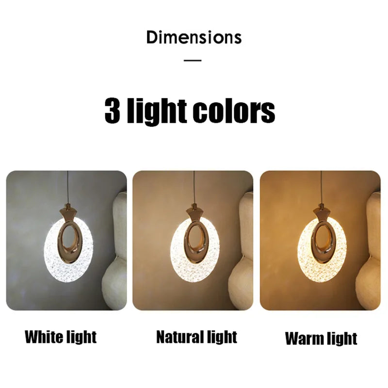 LED Nordic Pendant Lights Indoor Lighting Hanging Lamp Home Decoration For Bedroom Bedside Living Room Modern Art Dining Tables