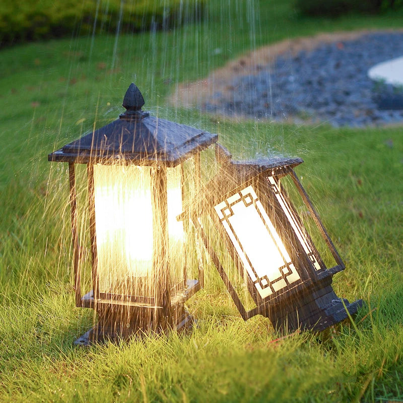 Outdoor column head lamp gate column courtyard lamp landscape garden villa outdoor waterproof yard wall lamp