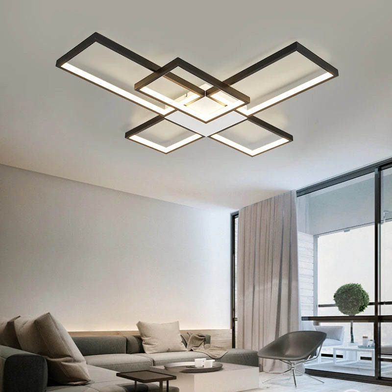 Modern Led ceiling lighst Lamp for living room bedroom study room Gold/Black Color Ceiling Lamp Free Shipping