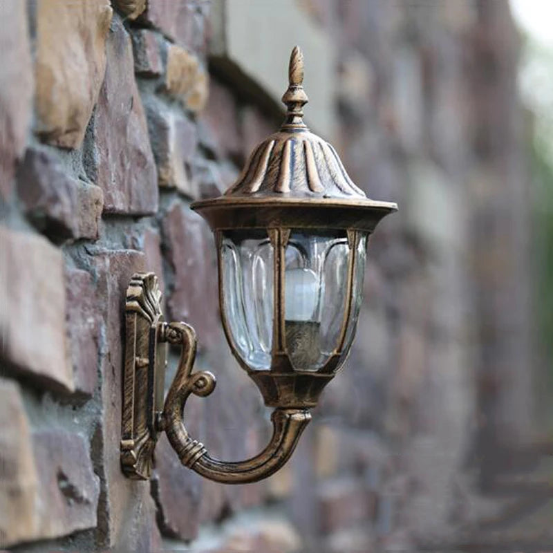 Classics Europe Wall Sconce Outdoor Balcony Lamps Waterproof Vintage Rustic Wall Lights