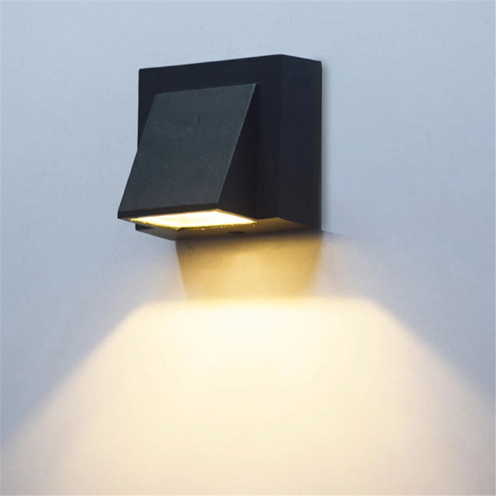 LED Wall Lamp Single Head 5W  IP65 COB Porch Wall Sconce Light Indoor Outdoor Landscape Lighting AC110 220V