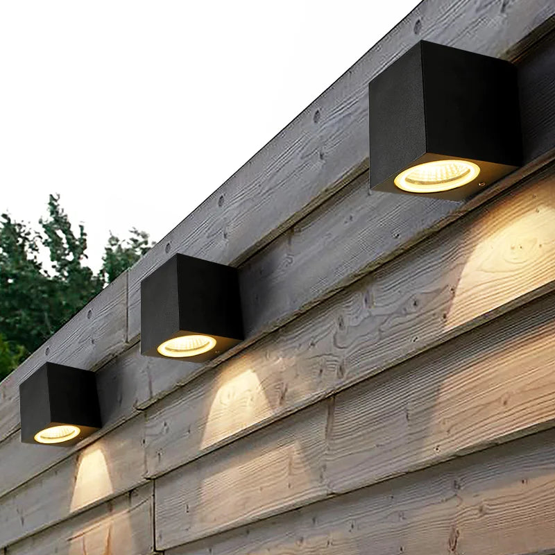 3W 6W LED Indoor Wall Lamp Outdoor Waterproof IP65 COB Porch Garden Lamp Modern Home Decor Up Down Wall Light Aluminum Sconce