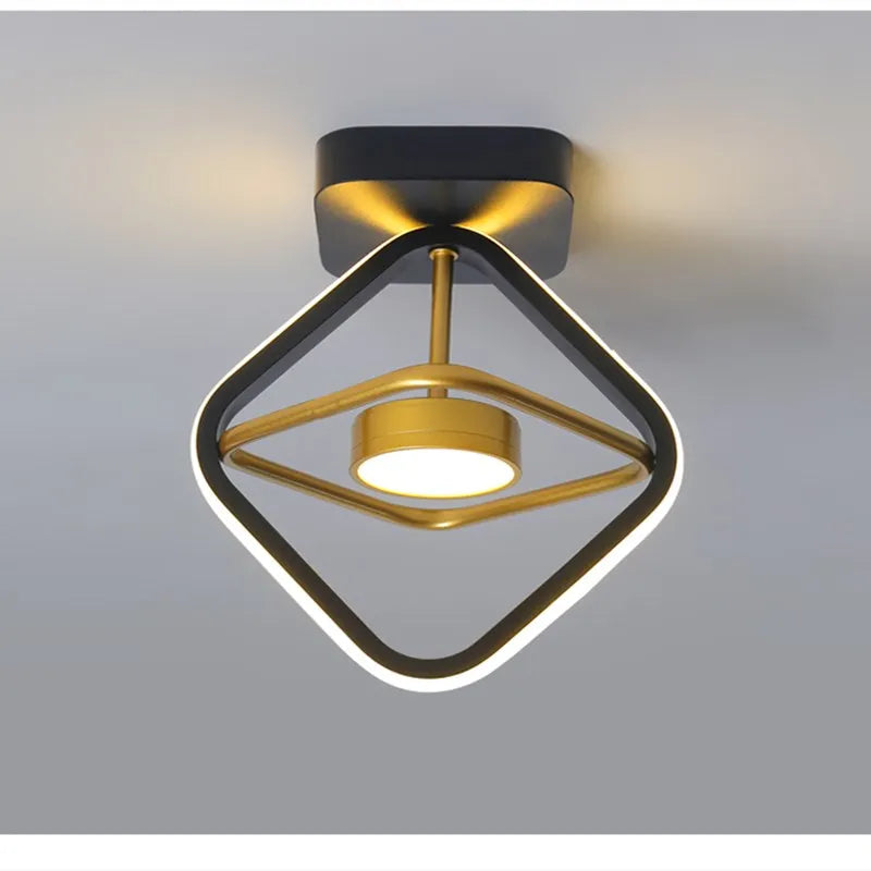 Ceiling Mount Modern Led Chandelier Decoraction Gold/Black Chandelier Lighting For Living room Bedroom Light Fixtures Luminaire