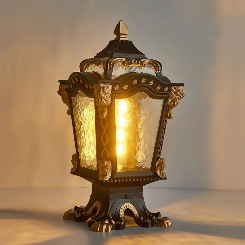 Europe Style Creative Pillar Lamp Outdoor Garden Light Waterproof Home Villa Fence Residential Balcony Sconce