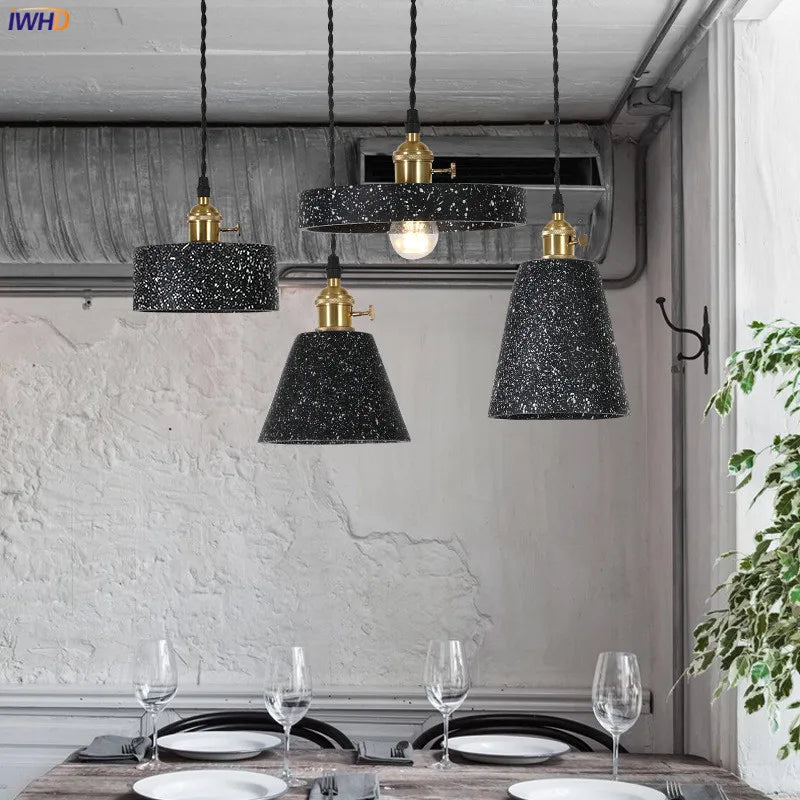 Nordic Modern Cement Pendant Lamp Bedroom Living Room Lights Loft Style Industrial Pendant Lighting Vintage Light Fixtures