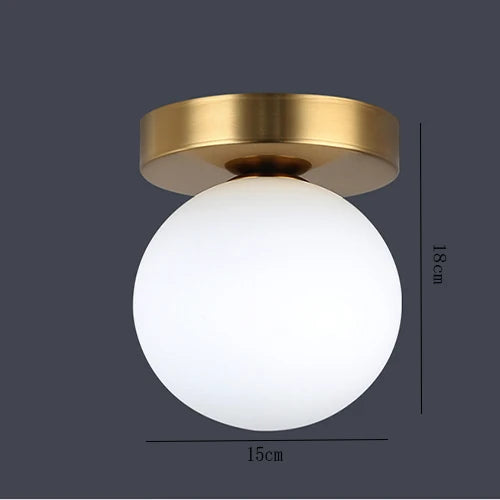 Modern Minimalist Frosted Glass Ceiling Lamp White Ball Dining Room Living Room Bar Bedroom Decoration Ceiling Lamp