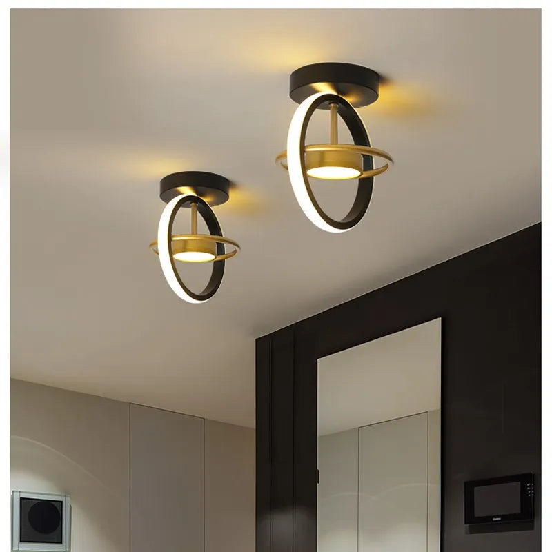 Ceiling Mount Modern Led Chandelier Decoraction Gold/Black Chandelier Lighting For Living room Bedroom Light Fixtures Luminaire