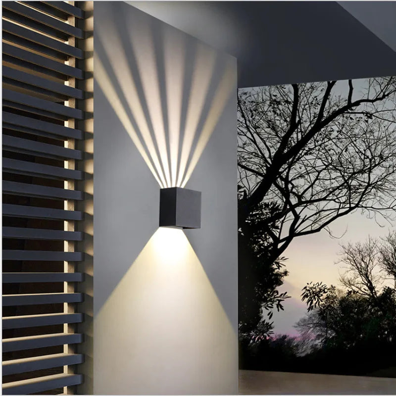 6W Modern Cube LED Wall Lamp IP65 Waterproof Indoor Outdoor Surface Mounted Wall Light Adjustable Beam For Garden Porch Bedroom