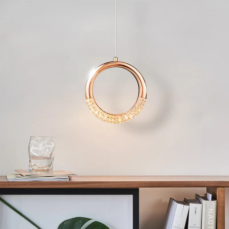 LED Moon Pendant Lights Nordic Indoor Lighting Art Ceiling Lamp Living Room Decoration For Home Bedroom Bedside Hanging Lamps