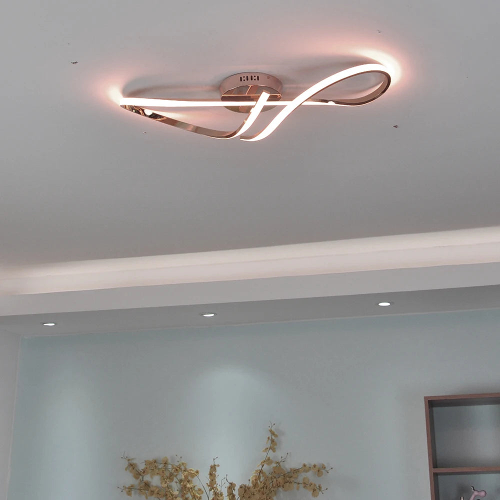 Gold/Chrome Plated Modern led Ceiling lights for foyer bedroom corridor living room AC90-260V ceiling lamp fixtures