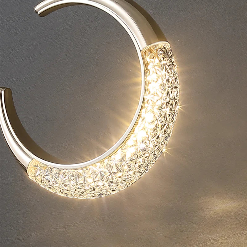 LED Moon Pendant Lights Nordic Indoor Lighting Art Ceiling Lamp Living Room Decoration For Home Bedroom Bedside Hanging Lamps