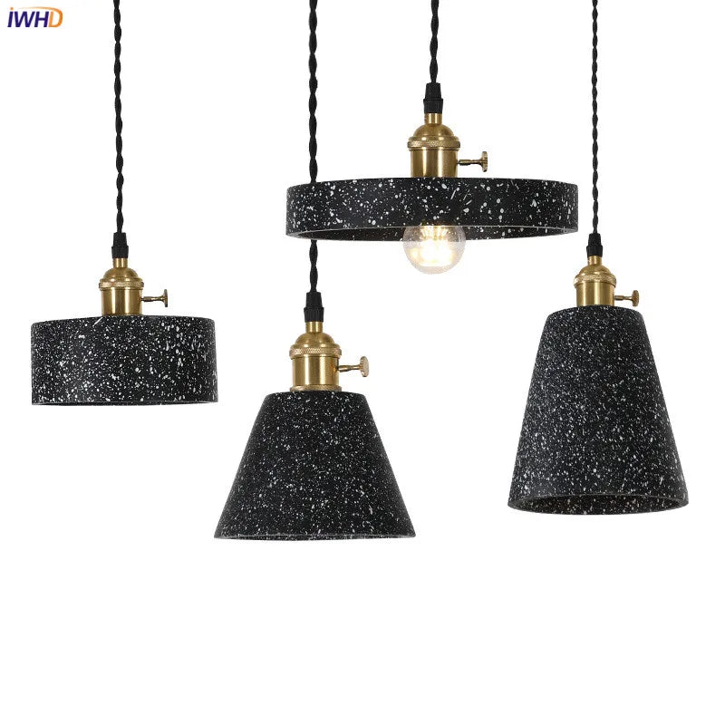 Nordic Modern Cement Pendant Lamp Bedroom Living Room Lights Loft Style Industrial Pendant Lighting Vintage Light Fixtures