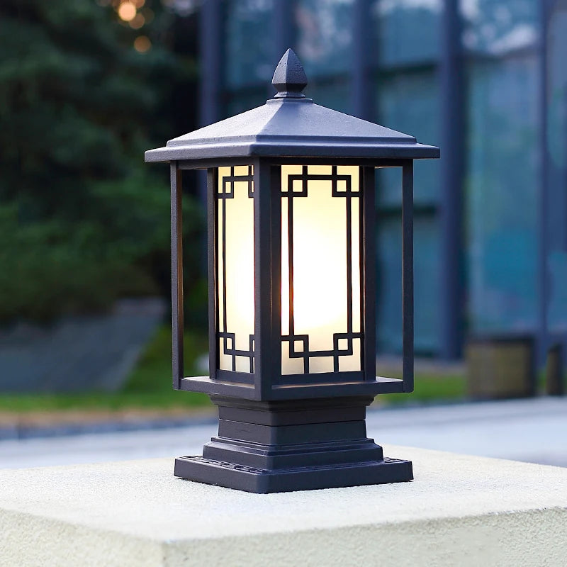 Outdoor column head lamp gate column courtyard lamp landscape garden villa outdoor waterproof yard wall lamp