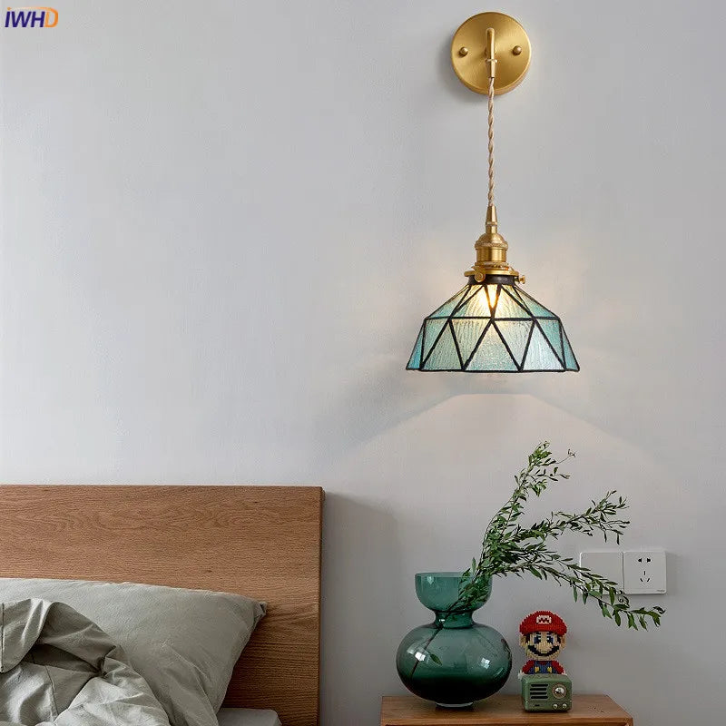 Nordic Modern Copper Wall Lamp Beside Bedroom Bathroom Stair Mirror Light Edison LED Wall Sconce Luminaire Lampara Pared