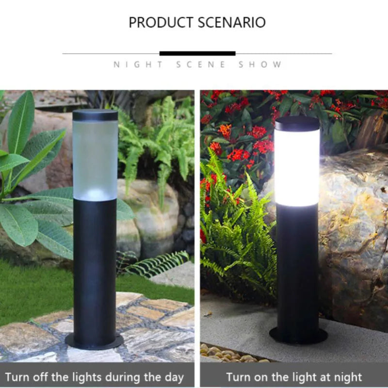 Stainless steel E27 LED Lawn Light Outdoor Waterproof Garden Lawn Light Landscape Lights Community Garden Road Decorative Light