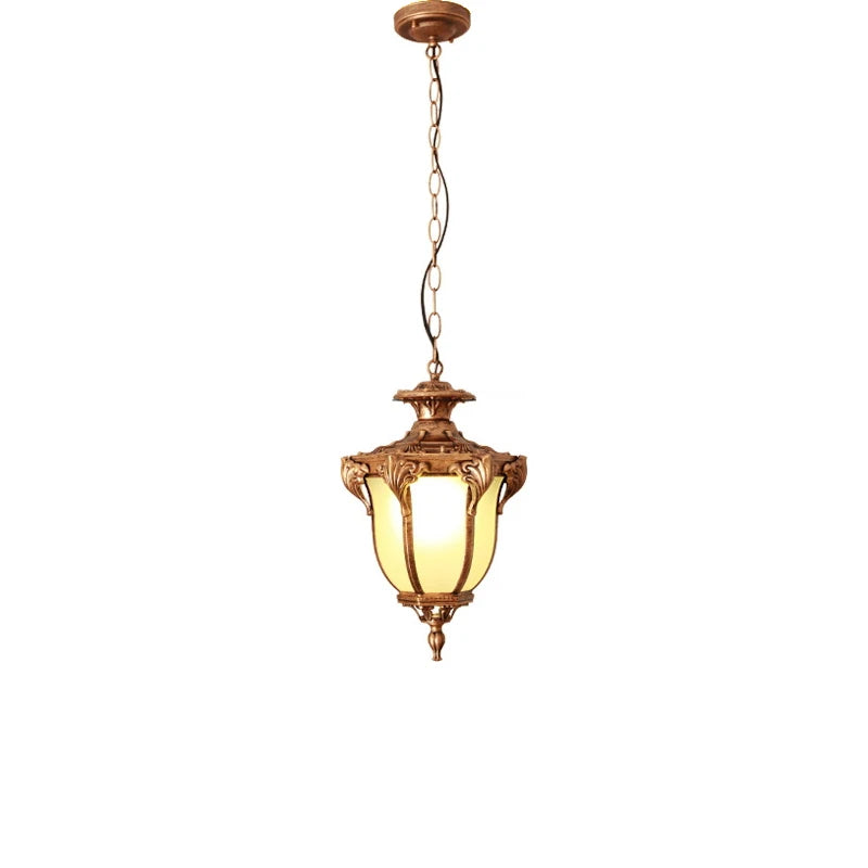 Waterproof chandelier outdoor corridor aisle balcony ceiling light courtyard gallery gazebo light outdoor sun room chandelier