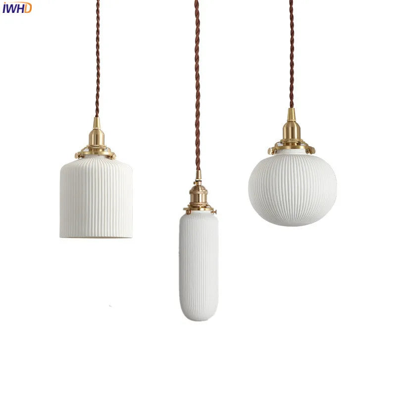 Modern Ceramic Pendant Lighting Fixtures Bedroom Dinning Living Room Light Nordic Lamp Hanglamp Hanging Lights Luminaire