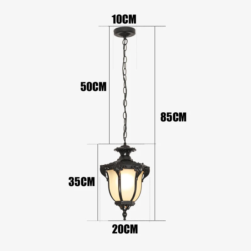 Waterproof chandelier outdoor corridor aisle balcony ceiling light courtyard gallery gazebo light outdoor sun room chandelier