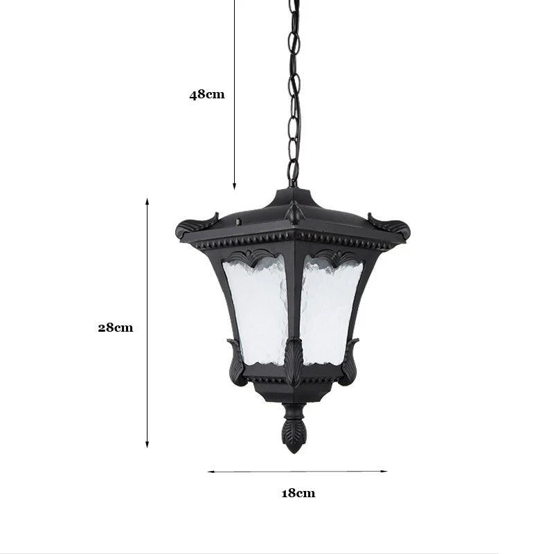 Outdoor chandelier waterproof balcony corridor courtyard garden grape arbor outdoor chandelier