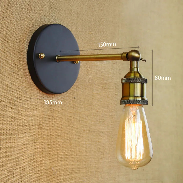 Antique Vintage Wall Lamp LED Home Indoor Lighting Retro Loft Industrial Edison Wall Sconce Stair Lights Lampara Pared