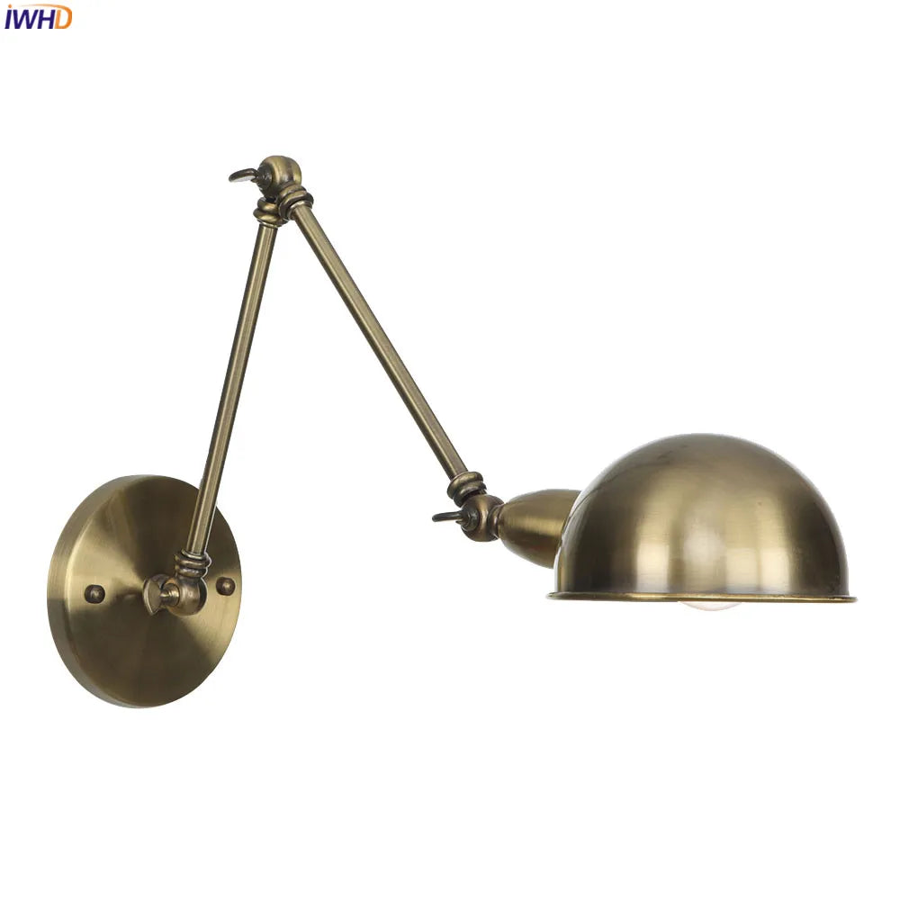 Loft Style Retro LED Wall Light Fixtures Bathroom Bedroom Industrial Swing Long Arm Wall Lamp Vintage Aplique Luz Pared