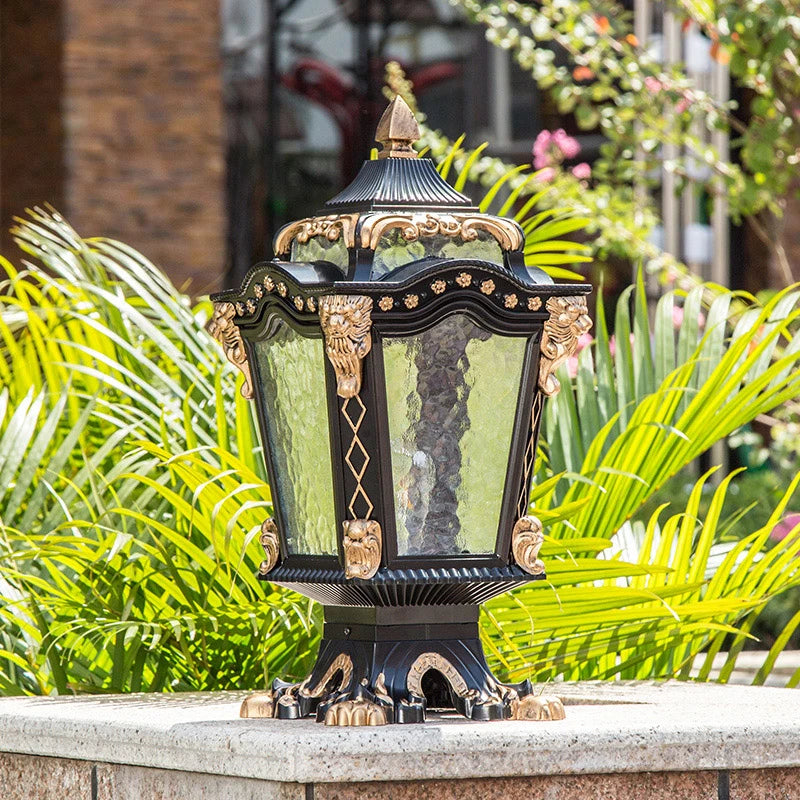 Europe Style Creative Pillar Lamp Outdoor Garden Light Waterproof Home Villa Fence Residential Balcony Sconce