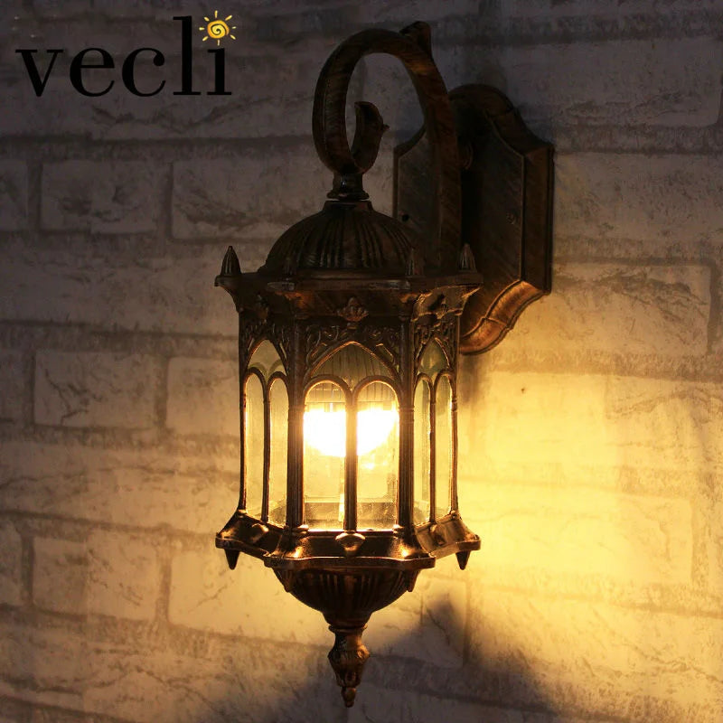 Retro Outdoor Wall Light Favorable Europe Villa Sconce Lamp Waterproof Exterior Garden Doorway Lighting