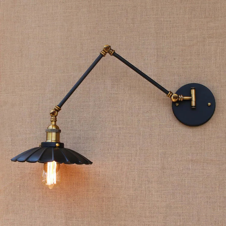 Adjustable Long Swing Arm Wall Light Fixture Edison Retro Vintage Wall Lamp Loft Style Industrial Wall Sconce Appliques LED