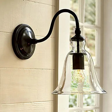 Glass Shade and Metal Bracket Loft Industrial Vintage Edison Wall Light Lamp For Home Wall Sconce