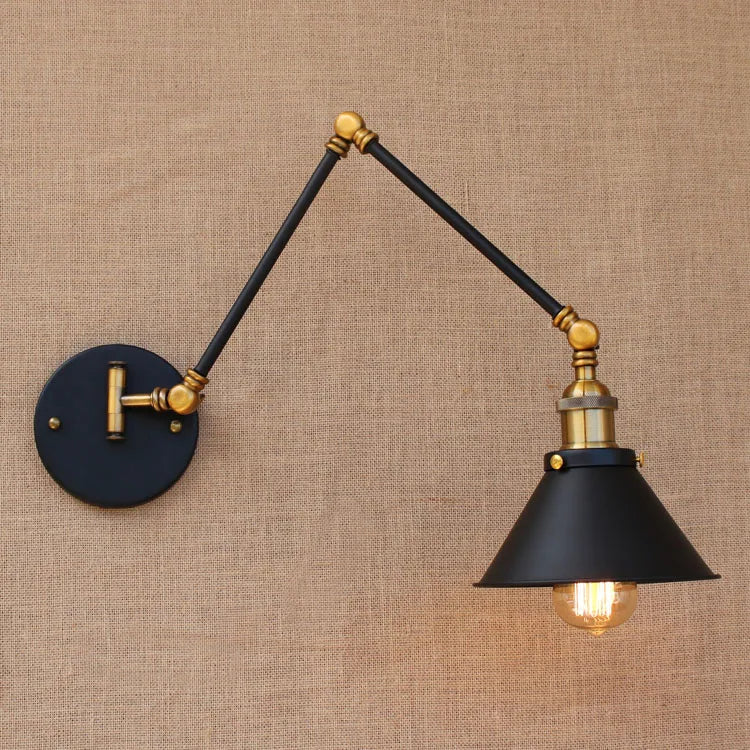 Adjustable Swing Arm Wall Lamp Vintage Lampe Dinning Room Edison Retro Loft Style Industrial Wall Sconces Appliques Arandela