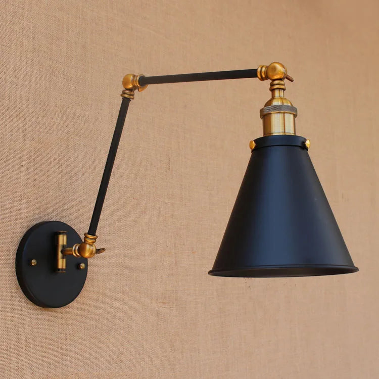 Adjustable Swing Arm Wall Lamp Vintage Lampe Dinning Room Edison Retro Loft Style Industrial Wall Sconces Appliques Arandela