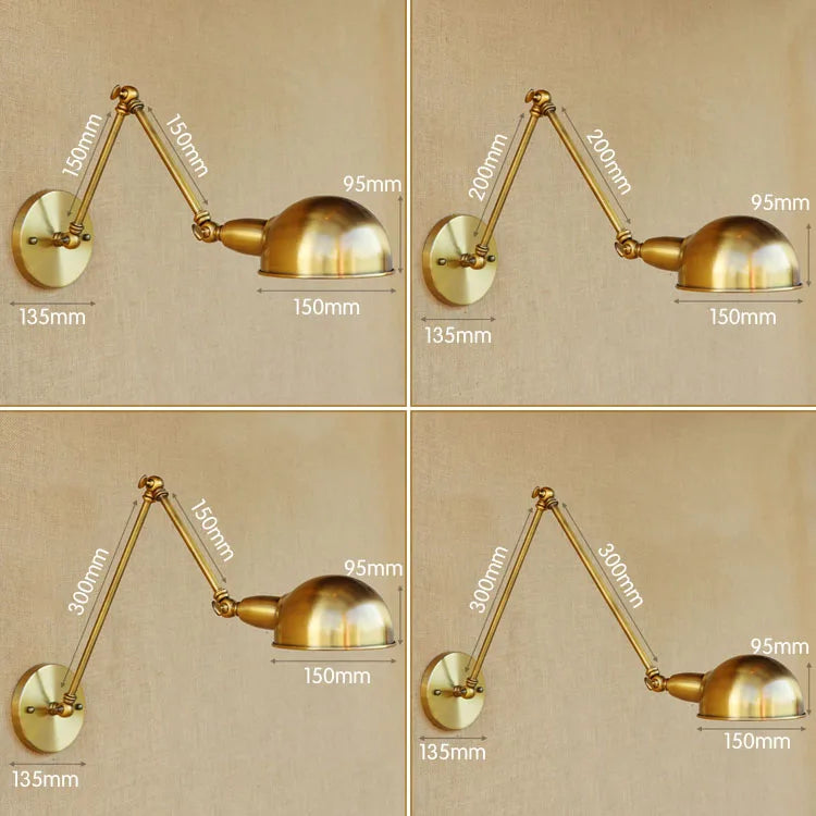 Adjustable Swing Long Arm Wall Light Home Lighting Loft Industrial Vintage Wall Lamp Sconce Applique Murale Luminaria