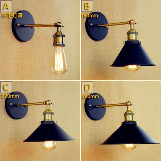 Antique Vintage Wall Lamp LED Home Indoor Lighting Retro Loft Industrial Edison Wall Sconce Stair Lights Lampara Pared