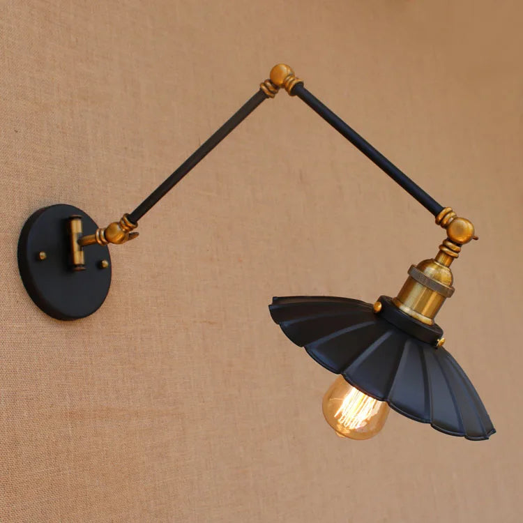 Adjustable Long Swing Arm Wall Light Fixture Edison Retro Vintage Wall Lamp Loft Style Industrial Wall Sconce Appliques LED