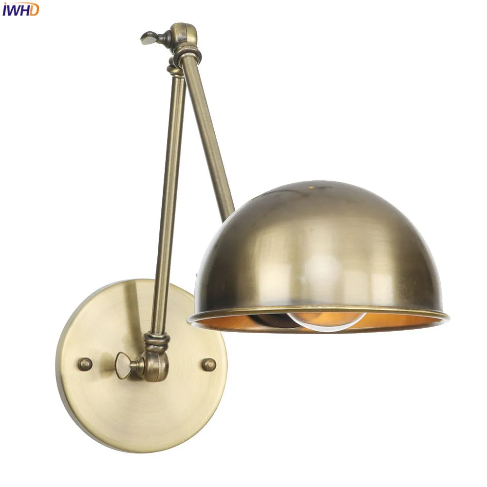 Loft Style Retro LED Wall Light Fixtures Bathroom Bedroom Industrial Swing Long Arm Wall Lamp Vintage Aplique Luz Pared