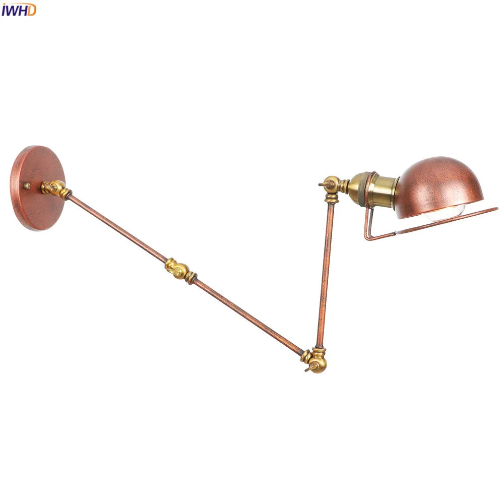 Adjustable Long Arm Retro Wall Lights Fixtures Bathroom Mirror Stair Light Industrial Vintage Wall Lamp Sconce Wandlamp LED