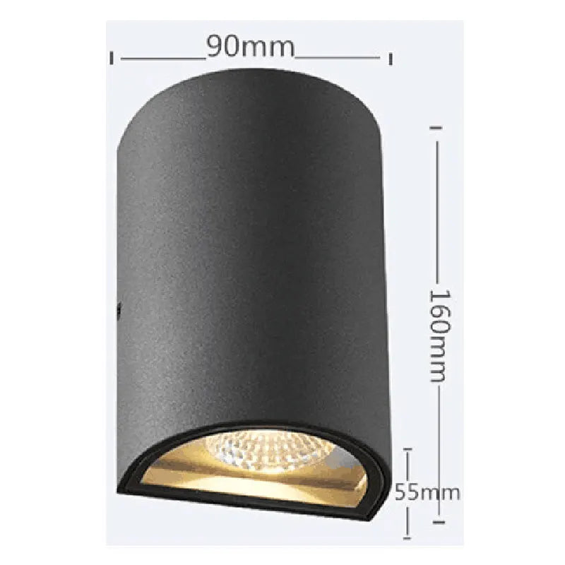 Outdoor Wall Light Garden Lamps 2 Head Outside Up Down Sconce for House Patio Porch Garage Gate Balcony Yard Waterproof