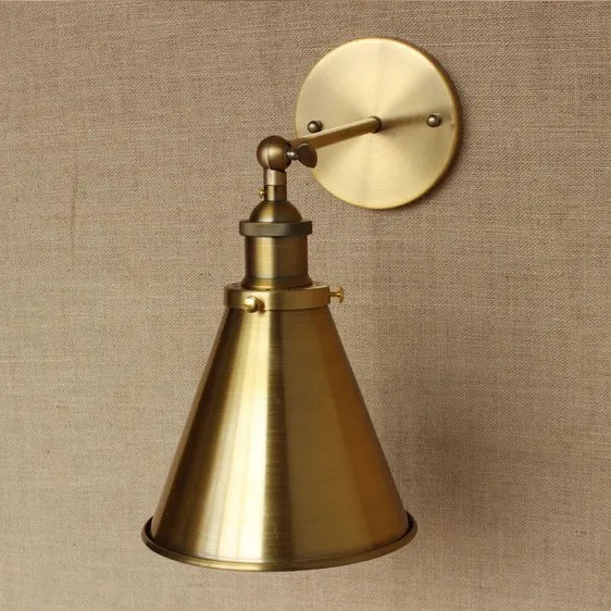 Brass Style Loft Industrial Lamp Lampe Vintage Wall Lights Fixtures Class Retro Edison Wall Sconce  Arandelas