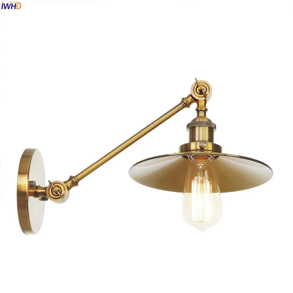 Wandlamp Loft Industrial Retro Wall Lights Fixtures Stair Porch Gold Swing Long Arm Wall Lamp Sconce Vintage Apliques Pared