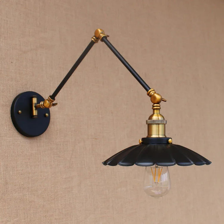 LED Adjustable Swing Arm Lamp Vintage Wall Light Fixtures Edison Retro Loft Style Industrial Wall Sconce Appliques Murale