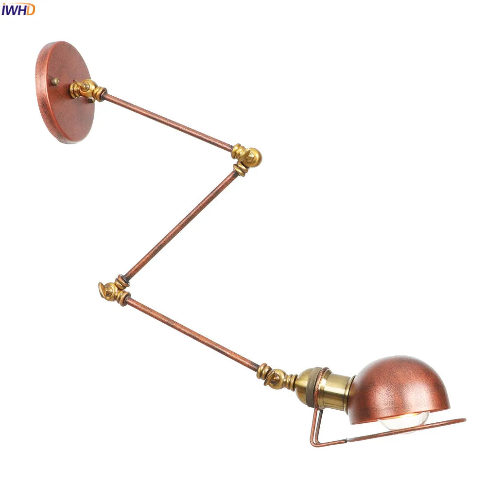 Adjustable Long Arm Retro Wall Lights Fixtures Bathroom Mirror Stair Light Industrial Vintage Wall Lamp Sconce Wandlamp LED